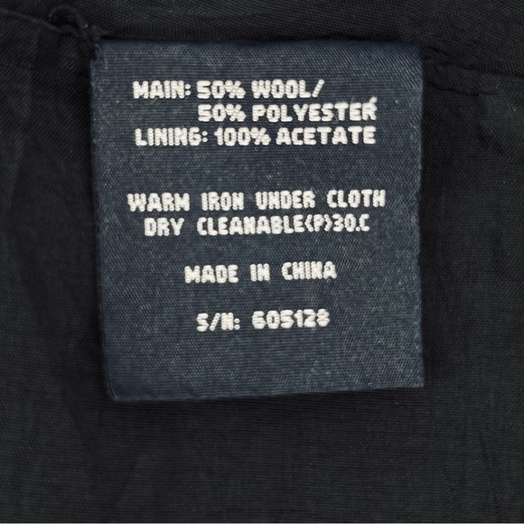 Witchery Black Bow Pleated Wool Blend Skirt Size 12 - Picture 7 of 7